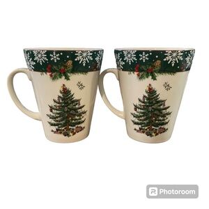 Spode Christmas Tree 2019 Set of Two